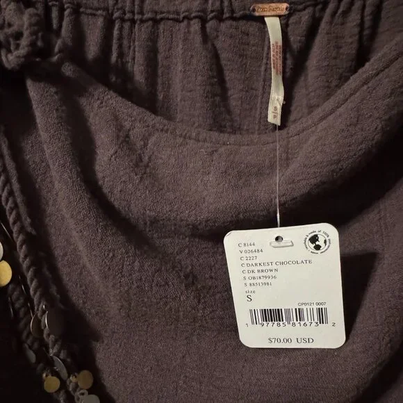 Free People Pasadena Pants in Darkest Chocolate - Picture 5 of 5